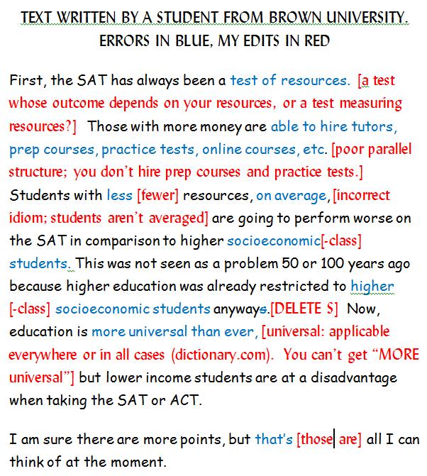 bad writing